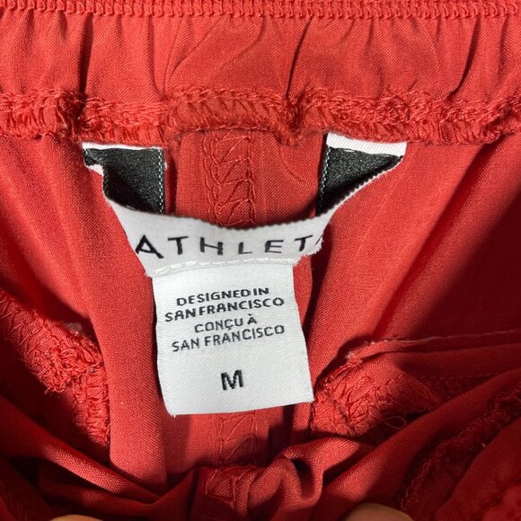Athleta Savannah Orange Red Currant Stretch Midi Skirt M Women's Athletic! - Picture 4 of 7